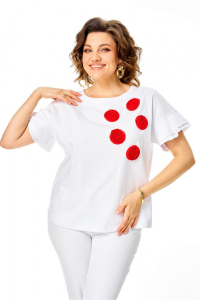 Джемпер Rumoda 2287 белый - фото 6