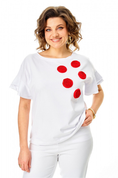 Джемпер Rumoda 2287 белый - фото 1