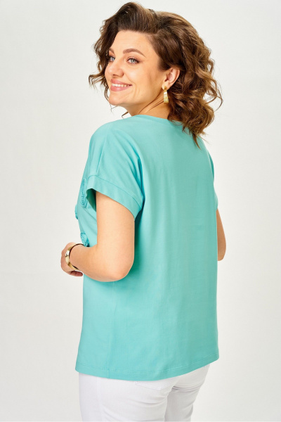 Джемпер Rumoda 2288 бирюзовый - фото 9