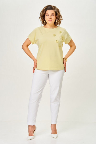 Джемпер Rumoda 2288 желтый - фото 6