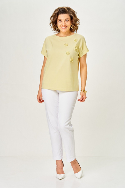 Джемпер Rumoda 2288 желтый - фото 5