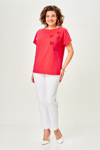 Джемпер Rumoda 2288 коралловый - фото 8