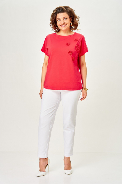 Джемпер Rumoda 2288 коралловый - фото 7