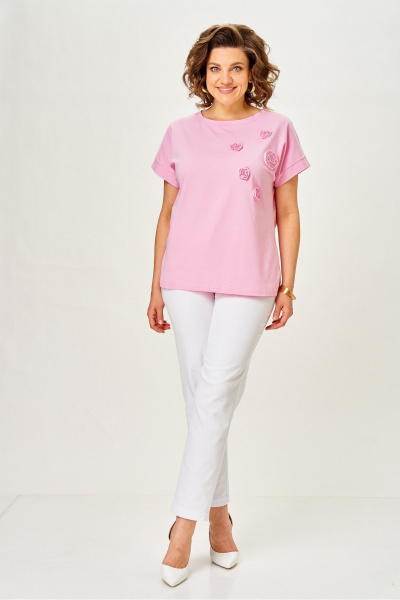 Джемпер Rumoda 2288 розовый - фото 7