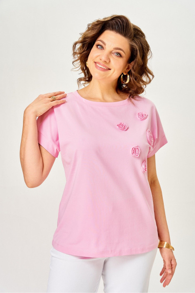 Джемпер Rumoda 2288 розовый - фото 4
