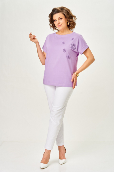 Джемпер Rumoda 2288 сиреневый - фото 6