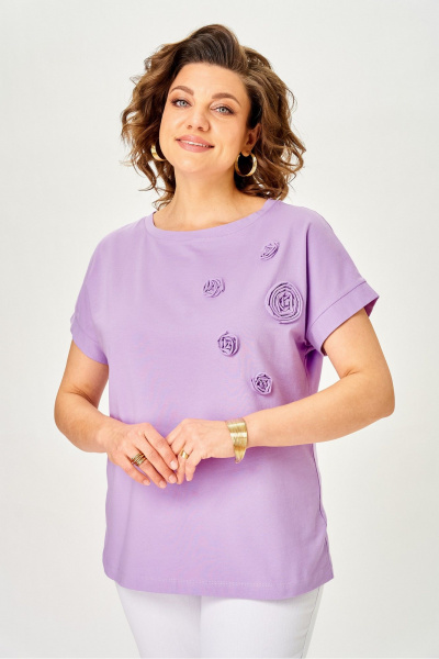 Джемпер Rumoda 2288 сиреневый - фото 3