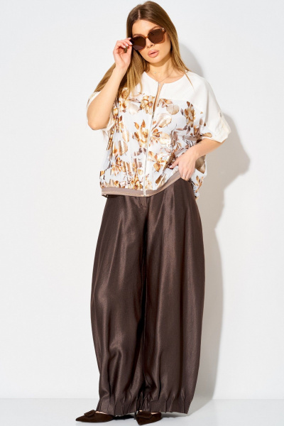 Брюки Laikony L-834-2 шоколадный - фото 7