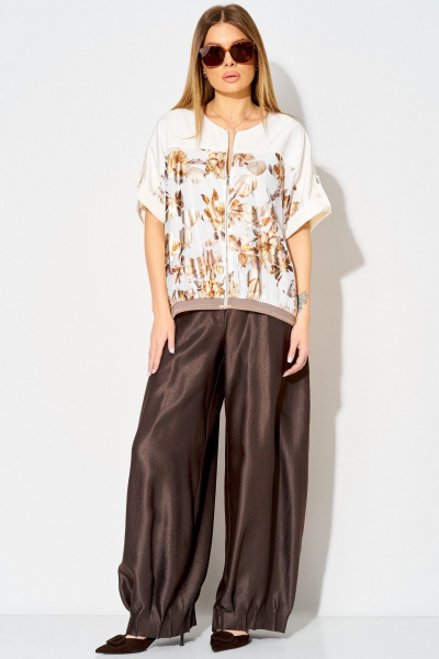 Брюки Laikony L-834-2 шоколадный - фото 6