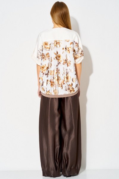 Брюки Laikony L-834-2 шоколадный - фото 3