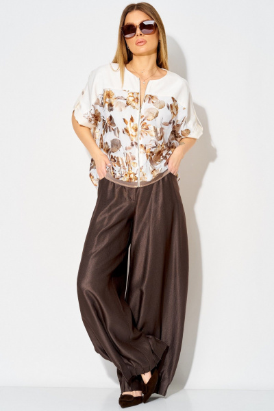 Брюки Laikony L-834-2 шоколадный - фото 2