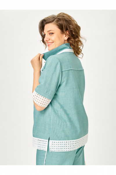 Брюки, жакет Vilena 1156 полынь - фото 10