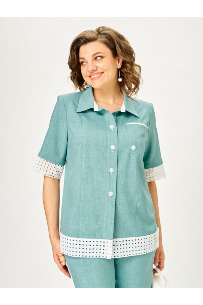 Брюки, жакет Vilena 1156 полынь - фото 9