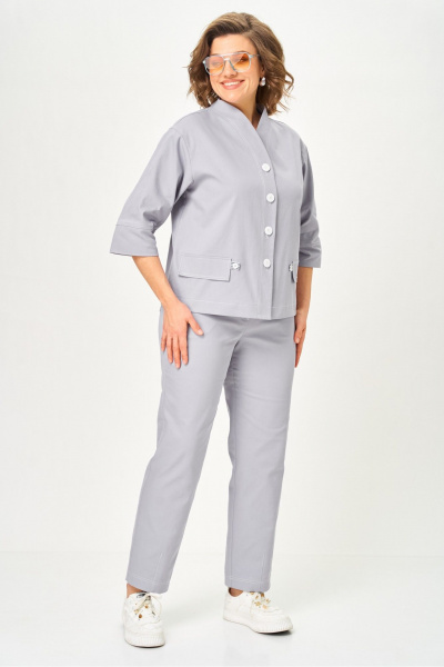 Брюки, жакет Vilena 1159 серый - фото 12