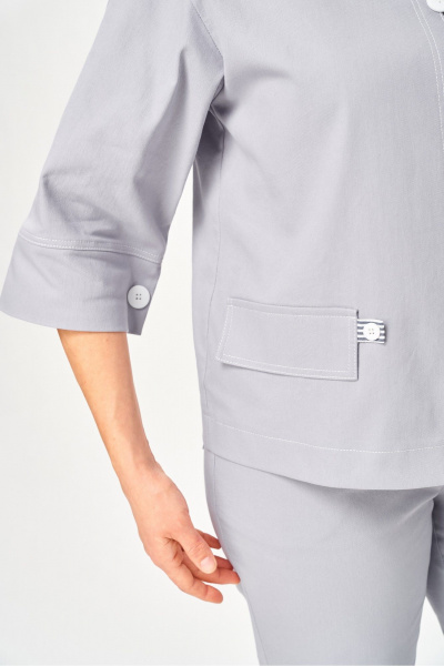 Брюки, жакет Vilena 1159 серый - фото 5