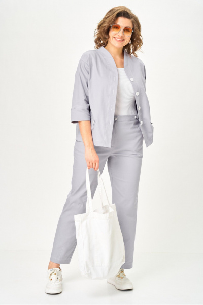 Брюки, жакет Vilena 1159 серый - фото 2