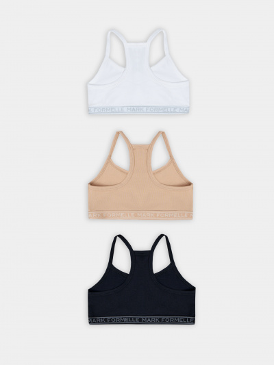 Топ Mark Formelle 517707-3/25-36188Б-5 белый_обжаренный_миндаль_черный - фото 1