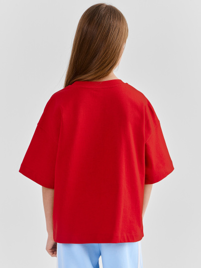 Футболка Mark Formelle 117924/25-41597П-0 спелая_вишня_печать_3_сл_на_пол - фото 2