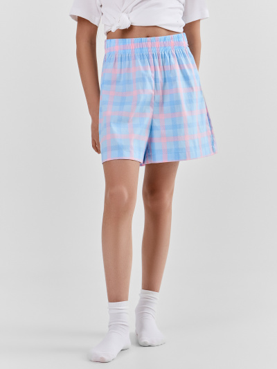 Шорты Mark Formelle 537001/25-39687ПП-9 розово_голубая_клетка - фото 1