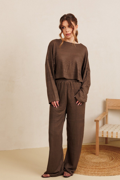Брюки AMORI 5304 коричневый - фото 2