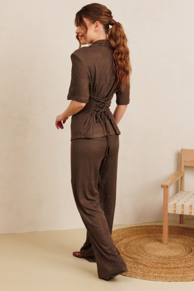 Свитшот AMORI 6505 коричневый - фото 4