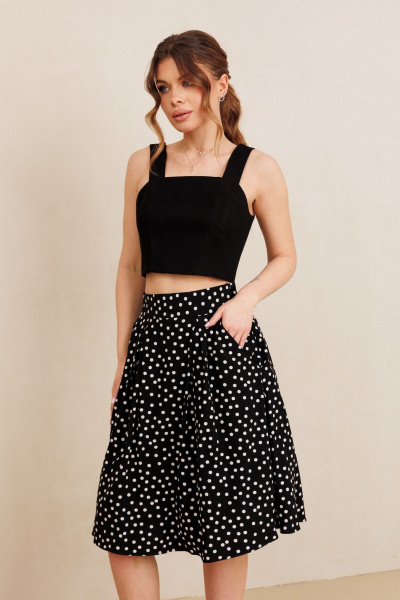 Топ, юбка AMORI 7102 черный - фото 5