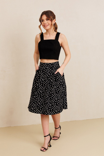 Топ, юбка AMORI 7102 черный - фото 4