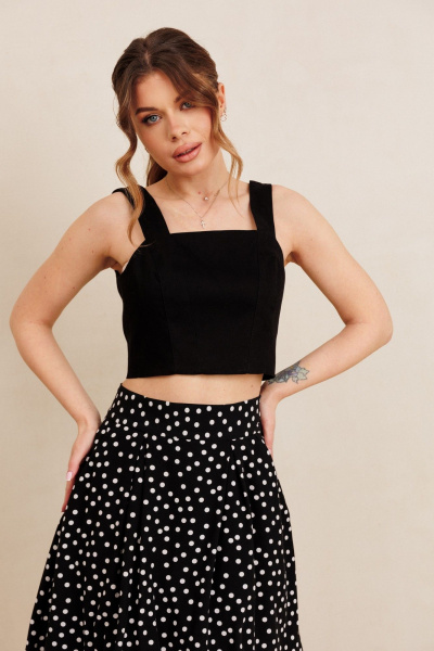 Топ, юбка AMORI 7102 черный - фото 2