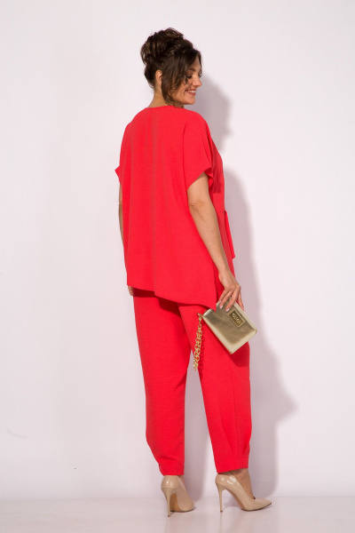 Брюки, туника Liliana 1525 красный_коралл - фото 7