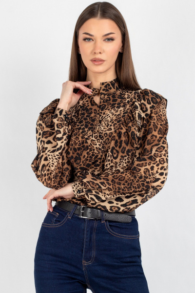 Блуза VIZAVI 815.1 леопарад - фото 6