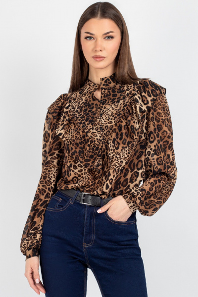 Блуза VIZAVI 815.1 леопарад - фото 4