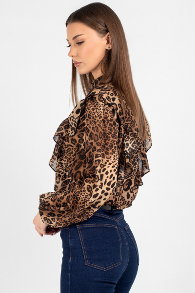 Блуза VIZAVI 815.1 леопарад - фото 2