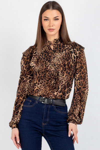 Блуза VIZAVI 815.1 леопарад - фото 1
