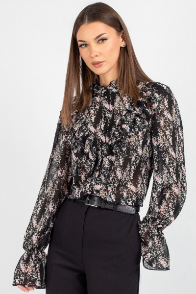 Блуза VIZAVI 744 цветы - фото 9