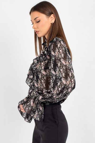 Блуза VIZAVI 744 цветы - фото 8