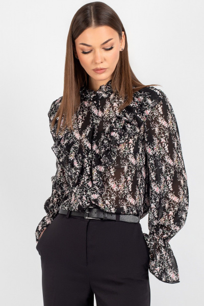Блуза VIZAVI 744 цветы - фото 1