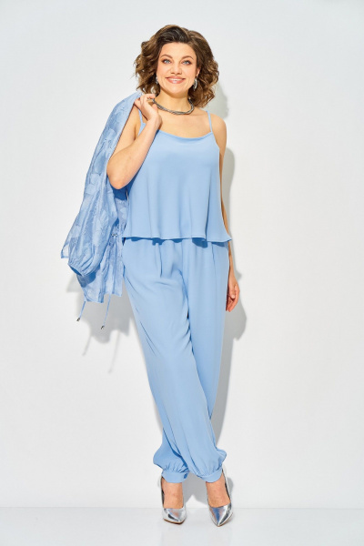 Блуза, брюки Liliana 1535 голубой - фото 4