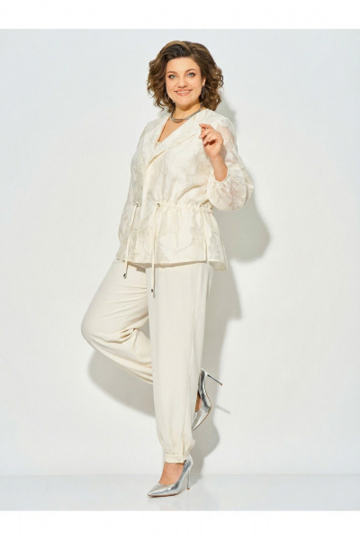 Блуза, брюки Liliana 1535 экрю - фото 4