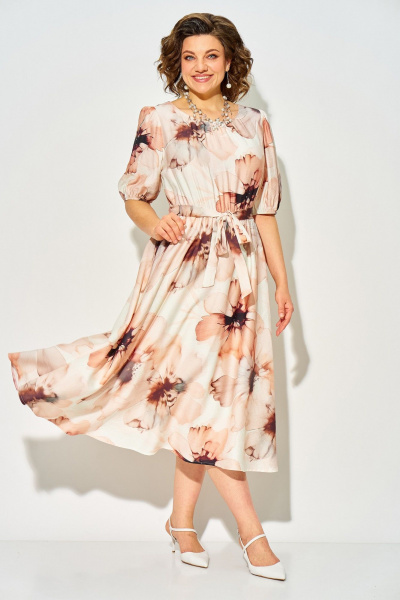 Платье Liliana 1536 пудра - фото 4
