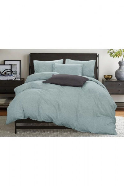 Наволочка, пододеяльник, простыня СонМаркет Бязь Бирюза б 1,5-а спальный - фото 1