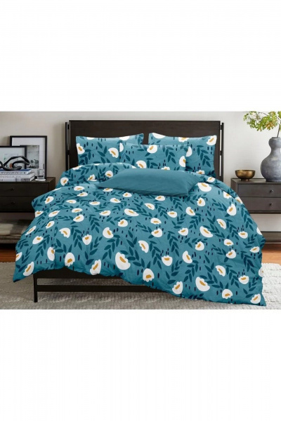 Наволочка, пододеяльник, простыня СонМаркет Бязь Лилии в пруду Дуэт - фото 1