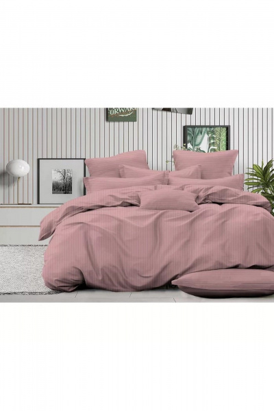 Наволочка, пододеяльник, простыня СонМаркет Поплин Пудра Евро - фото 1