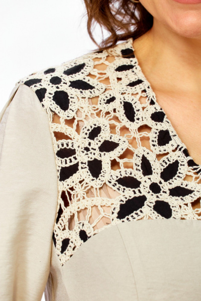 Брюки, жилет Ольга Стиль С-1023 бежевый - фото 7