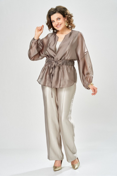 Брюки, рубашка, топ Bonna Image 1027/1 молочный - фото 12