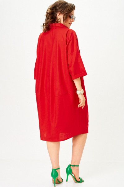 Платье SOVA 11318 красный - фото 6