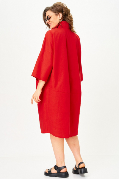 Платье SOVA 11329 красный - фото 7