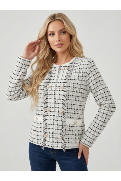 Жакет Belange 3302 бело-черный - фото 2