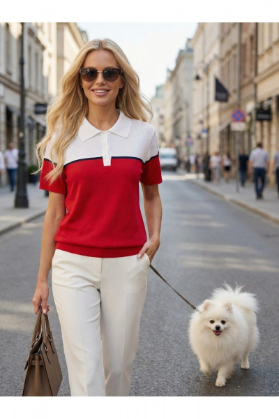 Джемпер Belange 3578 красный - фото 4