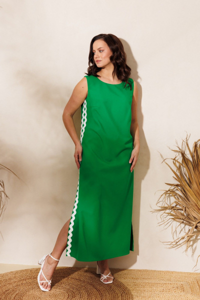 Сарафан Mubliz 321 зеленый - фото 8