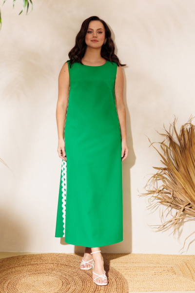 Сарафан Mubliz 321 зеленый - фото 6